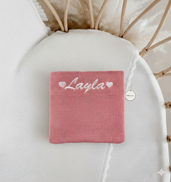 Brush Style Blanket - Dusty Pink